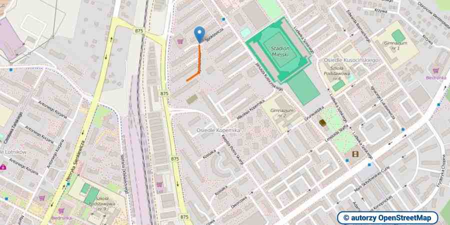 lokalizacja oferty 2110 LOKUM Nieruchomości Mielec na mapach OpenStreetMap